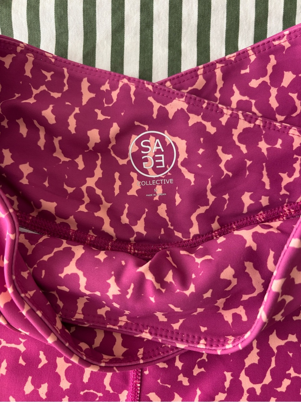 Sage Collective Pink Printed Tank and Bike Short Set - Picture 5 of 7
